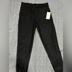 black warm sweatpants with pockets
